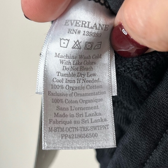 EVERLANE The Track Pant, Black, XS NWT - Picture 8 of 8